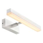 Nordlux Otis 40 Wandlamp Aluminium Wit - Buitenverlichting - 14W 1300lm - 930 Warm Wit | IP44 - Beste Kleurweergave  - 3-Staps Dimbaar